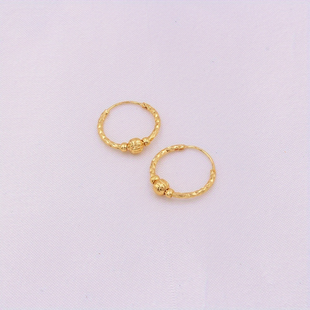 Gold Plated Vintage-Style Creative Tiny Hoop Earrings